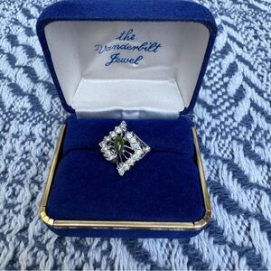 Silver an Green Ring